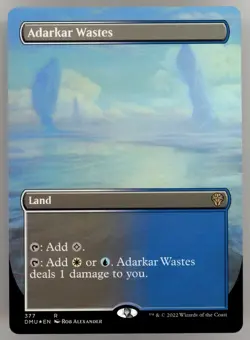 Adarkar Wastes (Borderless) Dominaria United Foil - Image 1