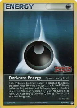 Pokemon - Darkness Energy (Special) #87/108 - Power Keepers Reverse Holo - Image 1