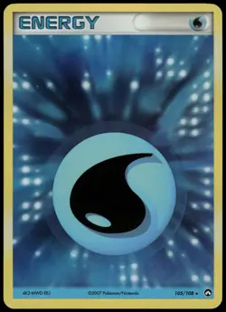 Pokemon Water Energy Rare Power Keepers 105/108 NM Holo - Image 1