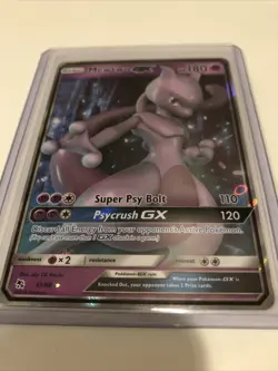 Pokemon TCG Mewtwo GX Hidden Fates 31/68 Holo Ultra Rare NM - Image 2