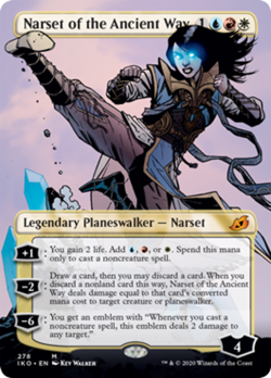 Narset of the Ancient Way (Borderless) FOIL Ikoria: Lair of Behemoths NM - Image 1