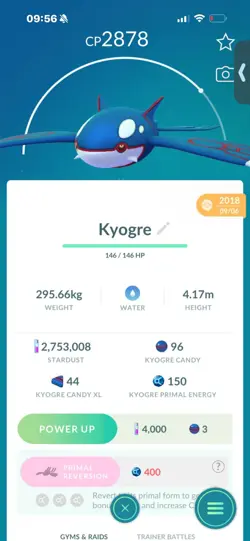 Pokemon Go Legendary Kyorge ( Normal ) ( 2018 ) - Image 1