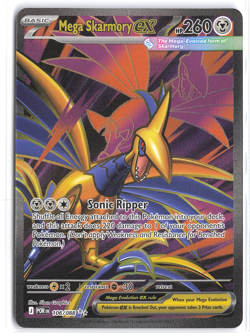 Mega Skarmory ex 106/088 Me03: Perfect Order Holo Pokemon TCG - Image 1