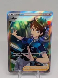 Pokemon Judge TG25/TG30 Silver Tempest Trainer Full Art Holo Ultra Rare - LP - Image 1