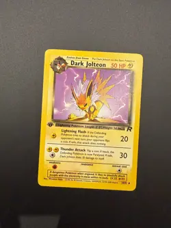 Pokemon Dark Jolteon 1st Edition Uncommon Team Rocket 38/82 LP - Image 1
