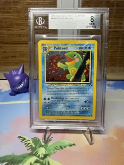 Politoed 8/75 Neo Discovery Holo Pokemon TCG WOTC Vintage BGS 8 SWIRL - Image 1