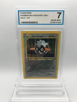 OCG 7 Forretress 2/75 Holo Pokemon (2001) Neo Discovery Unlimited - Image 1