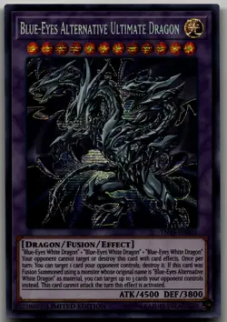 Blue-Eyes Alternative Ultimate Dragon Prismatic Secret Rare 2019 Gold Sarcophagu - Image 1
