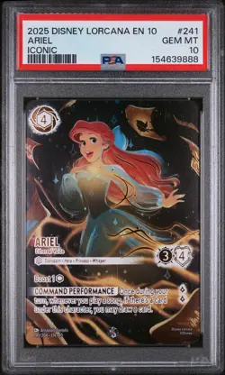 Ariel Ethereal Voice Iconic Disney Lorcana Whispers In The Well 241 2025 PSA 10 - Image 1