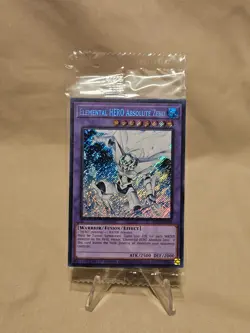 YU-GI-OH!-Trading Cards-1ST EDITION-ELEMENTAL HERO-SEALED-BLC1 EN004-SECRET RARE - Image 1