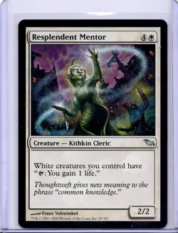 Resplendent Mentor #19 Uncommon Shadowmoor MTG NM - Image 1