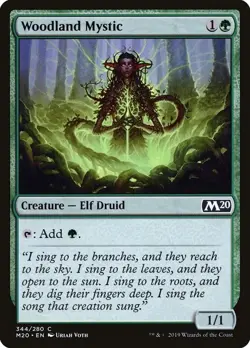 Magic the Gathering MTG Woodland Mystic C Core Set 2020 344 NM - Image 1