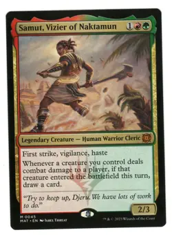 MTG Samut Vizier of Naktamun March of Machine Aftermath Magic The Gathering TCG - Image 1