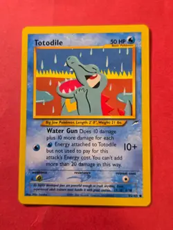 2002 Pokemon Neo Destiny Unlimited #85 Totodile, C, NF/H, cd1 - Image 1