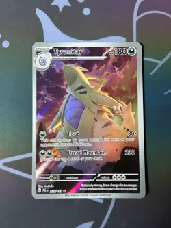 Tyranitar - 222/193 - Paldea Evolved - Pokemon Illustration Rare TCG NM Card - Image 2