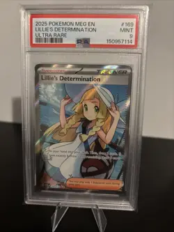 PSA 9 MINT 9 Pokemon Mega Evolutions Lillies Determination Ultra Rare #169/132 - Image 1