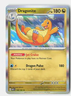 Dragonite Holo 149/165 Rare 151 Pokemon Near Mint - Image 1