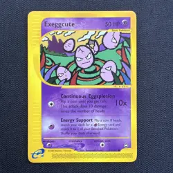 POKEMON EXEGGCUTE 77/147 REVERSE HOLO AQUAPOLIS ENG 2002 ~LP - Image 1