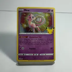 Mew 011/025 Celebrations Holo Rare LP Pokemon TCG #3 - Image 1