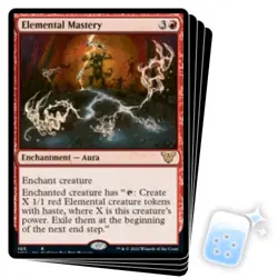 ELEMENTAL MASTERY X4 Kamigawa: Neon Dynasty: Commander Magic MTG MINT CARD - Image 1