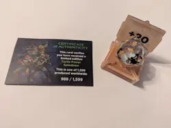 Magic The Gathering TMNT Turtle Power Serialized Spindown Die with D20 Pizza Box - Image 1