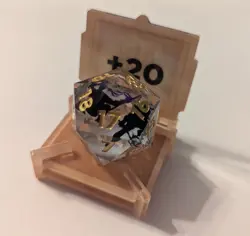 Magic The Gathering TMNT Turtle Power Serialized Spindown Die with D20 Pizza Box - Image 2