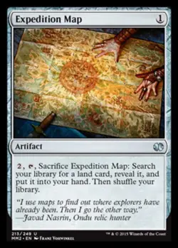 MTG Expedition Map - Foil, Modern Masters 2015, Moderately Played, English - Image 1