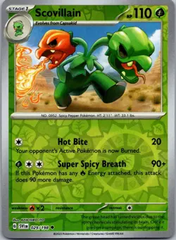 Scovillain 029/198 Reverse Holo Scarlet & Violet SVI NM Pokemon TCG Card - Image 1