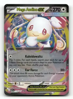 Mega Audino ex 172/217 - ME: Ascended Heroes - Pokemon Card NM/M - Image 1