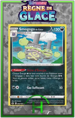 Smogogo de Galar - EB06:Regne de Glace - 096/198 - Carte Pokemon Francaise Neuve - Image 1