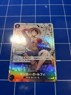 One Piece Monkey D. Luffy P-075 2023 Southeast Asia Champion Championship Promo - Image 2