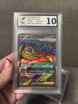Bundle 3 Pokemon Card Slabs Bundle RKT Graded 10 Mega Attack Rare - Image 3