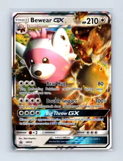 Bewear GX - SM34 Holo Promo Sun & Moon Promo Pokemon Lightly Played - Image 1