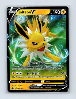 Jolteon V SWSH151 Holo Promo Sword & Shield Promo Pokemon Near Mint - Image 1