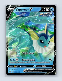 Vaporeon V SWSH150 Holo Promo Sword & Shield Promo Pokemon Near Mint - Image 1