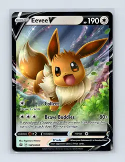 Eevee V SWSH065 Holo Promo Sword & Shield Promo Pokemon Near Mint - Image 1