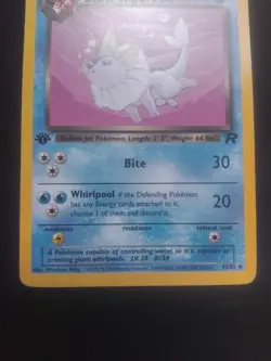 LP / NM Pokemon Dark Vaporeon 1st Edition Uncommon Team Rocket 45/82 VINTAGE - Image 3