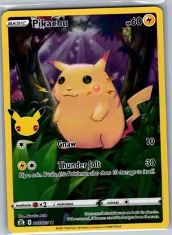 Pikachu 005/025 Celebrations - Pokemon Card - NM - Image 1