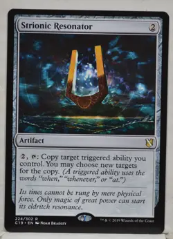 MTG - Strionic Resonator - Commander 2019 - Magic C19 MP Moderately Played - Image 1