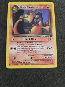Pokemon Dark Charizard 21/82 Non-Holo Card WOTC Great Condition (1999-2000) - Image 2