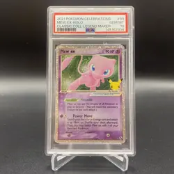 Pokemon Mew EX TCG 25th Anniversary Celebrations Card 88/92 PSA 10 - Image 1