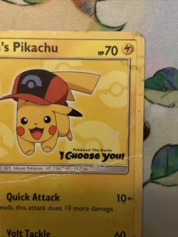 Ash’s Pikachu SM111 Black Star Promo (Movie Promo) 2017 Pokemon Card - Image 4