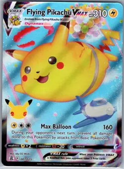 Flying Pikachu VMAX 007/025 Celebrations - Pokemon Card - NM - Image 1