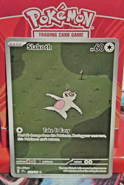 Pokemon Slakoth 212/191 Sv08: Surging Sparks Basic 60 HP Illustration Rare Holo - Image 1