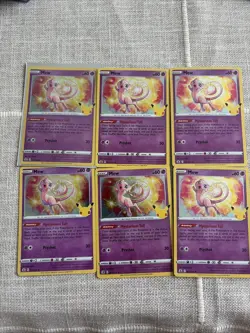 (6)Mew 011/025 Pokemon Celebrations Holo Lot - Image 1