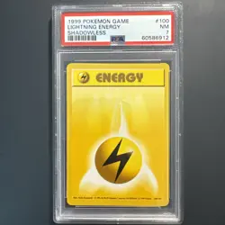 1999 Pokemon Game Lightning Energy Shadowless Nm 7 - Image 1