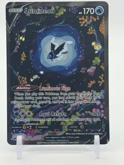 2023 Pokemon Sword & Shield Crown Zenith Lumineon V Full Art GG39/GG70 NM - Image 1