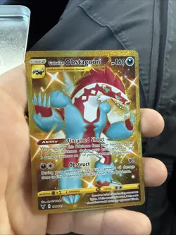 Galarian Obstagoon 198/185 SWSH Vivid Voltage Holo Secret Rare Pokemon TCG NM - Image 1