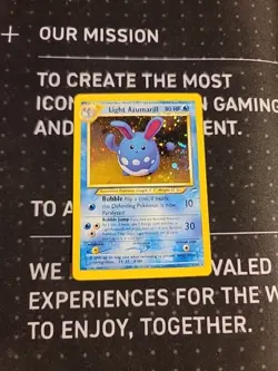 Pokemon Light Azumarill Neo Destiny Holo Rare 13/105 Unlimited LP 80 - Image 1