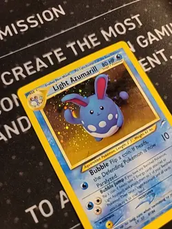 Pokemon Light Azumarill Neo Destiny Holo Rare 13/105 Unlimited LP 80 - Image 2